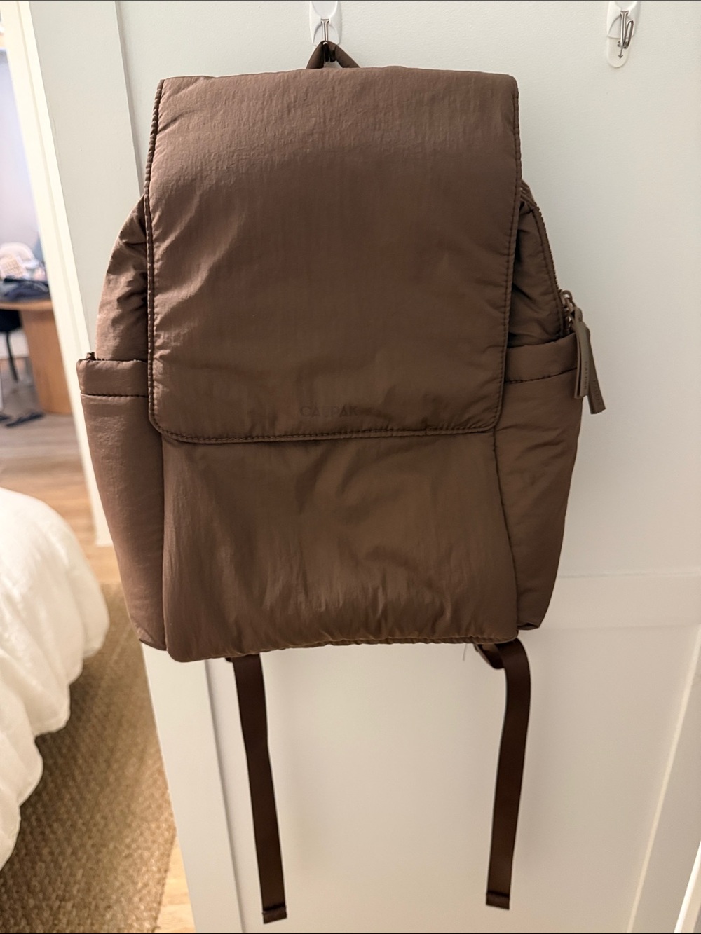 Mini Calpak Brown Baby Bag Backpack
